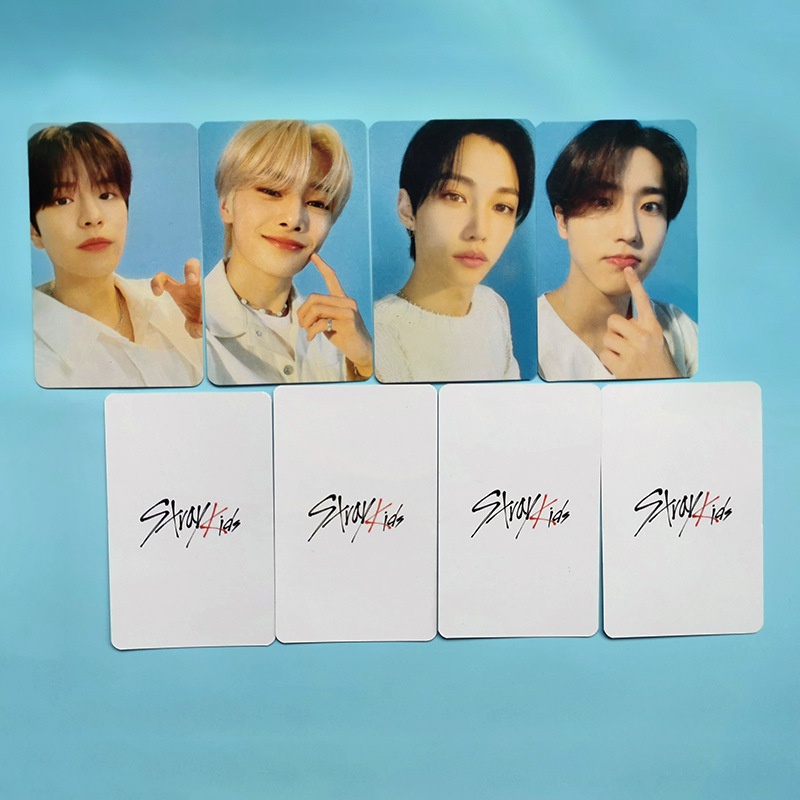 8pcs / Set Kartu Pos Desain Kpop Stray Kids Nacific Ukuran Kecil