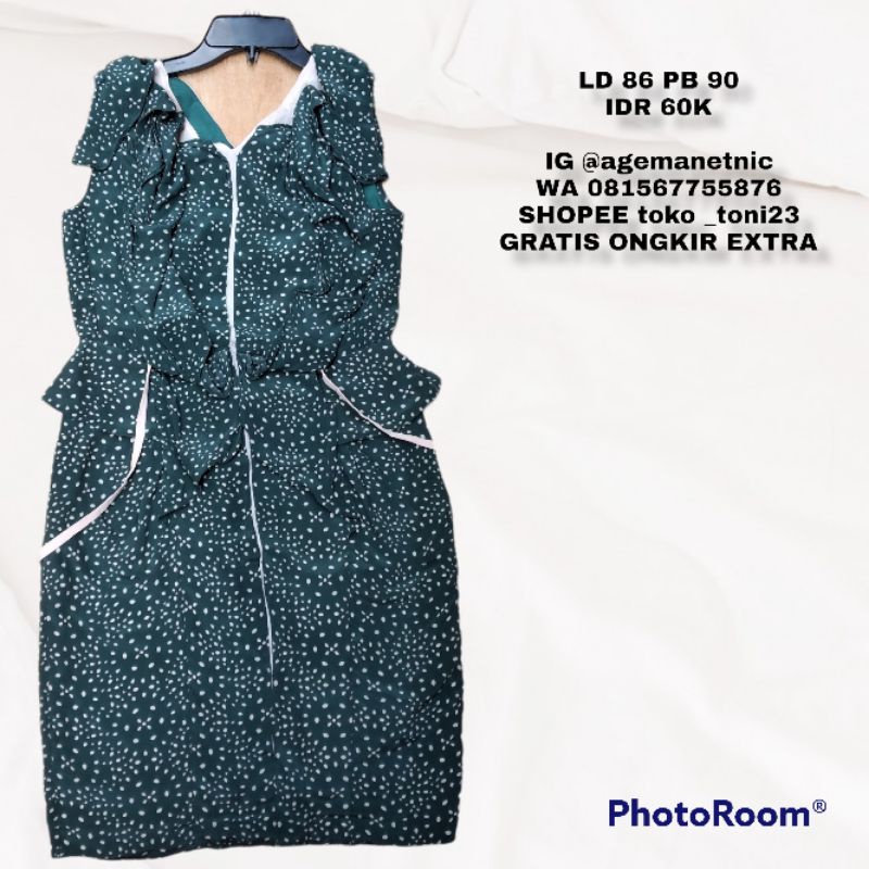 dres import / dres tanpa lengan / dres sifon import / dres import murah