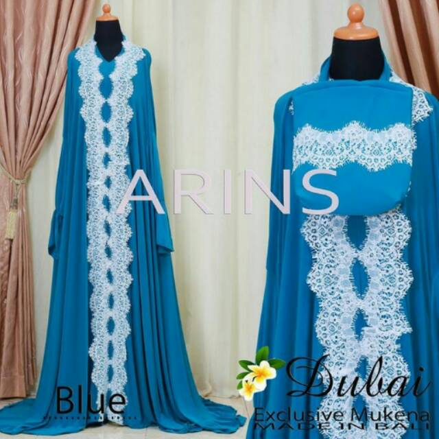 Mukena Dubai Blue