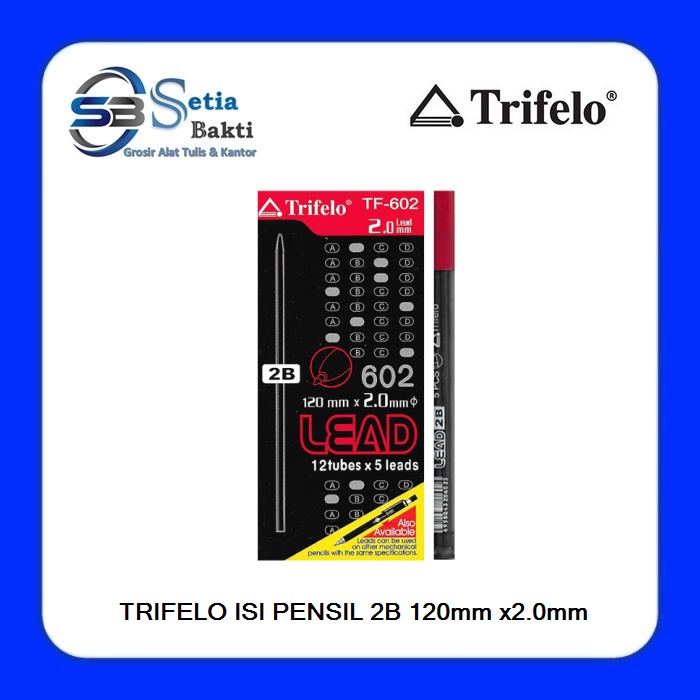 

TRIFELO Isi Pensil Mekanik 2.0mm TF-602 2B - 1 Tube