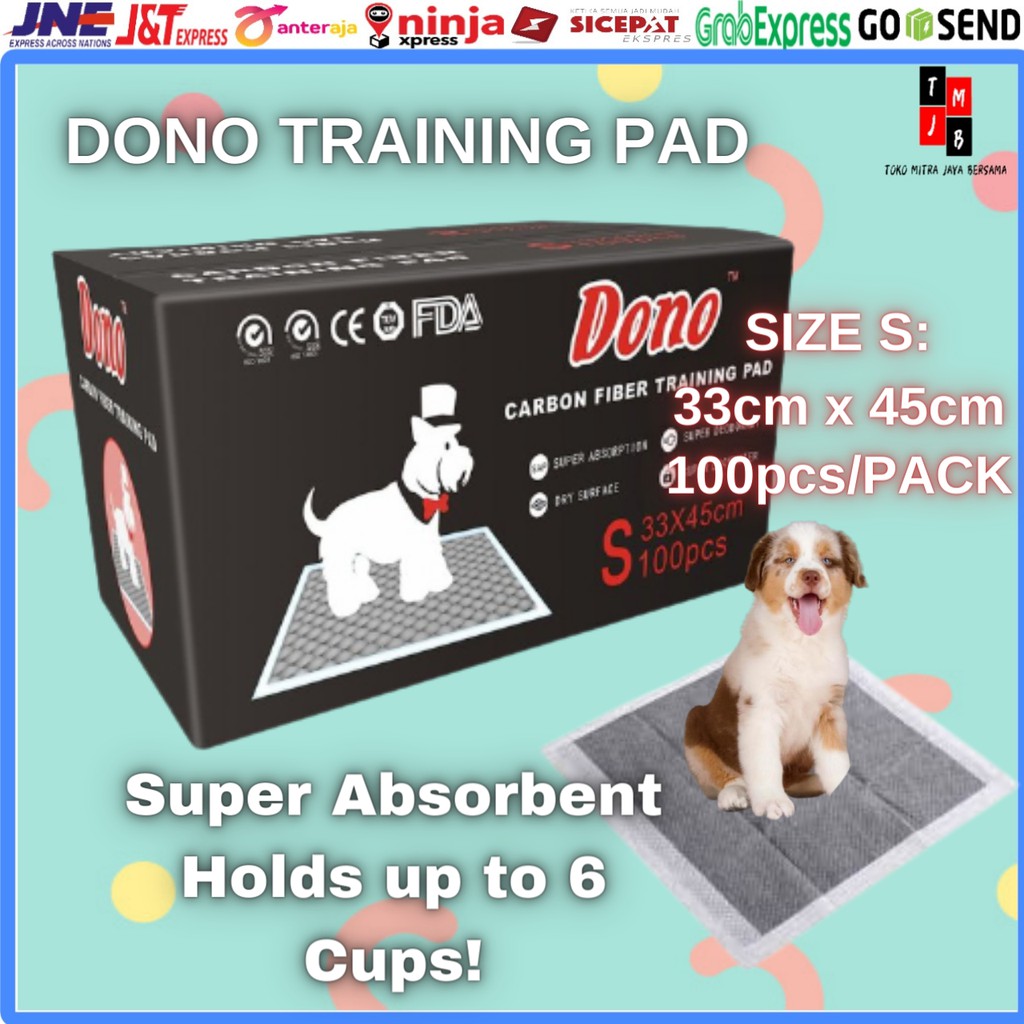 TRAINING PEE PAD ANJING DONO CARBON ALL SIZE S M L XL - 1PCS 1 PCS