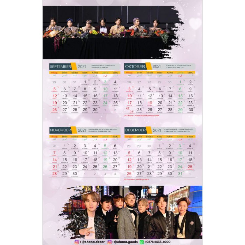

kalender BTS