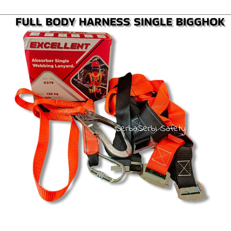 Full Body Safety Harness Excellent 0379 SINGLE Hook Original Body Harness