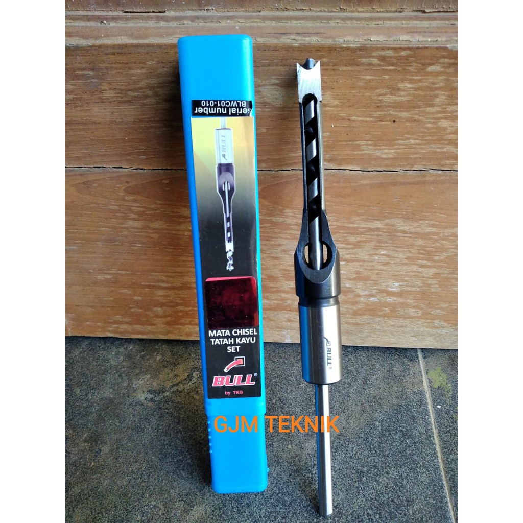 mata chisel tatah bobok kayu merk bull - mata tatah ukuran 3/8" - murah