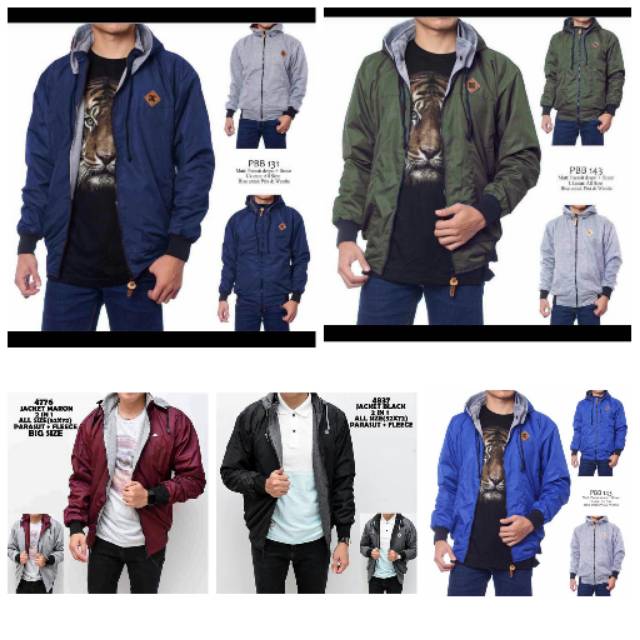 JAKET BOLAK BALIK XXL JUMBO / JAKET BB JUMBO JAKET COWOK JAKET PRIA