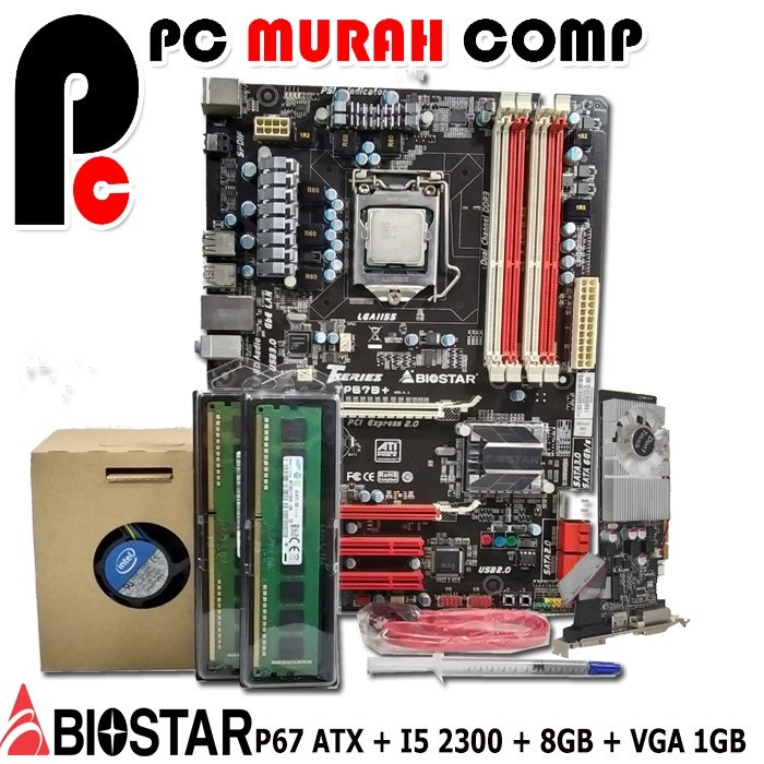 Motherboard Intel Soket 1155 P67  I5 2300