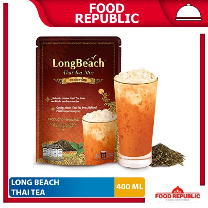 

Thai Tea Long Beach 400 Gr Teh Mix Authentic Thailand Taste Halal