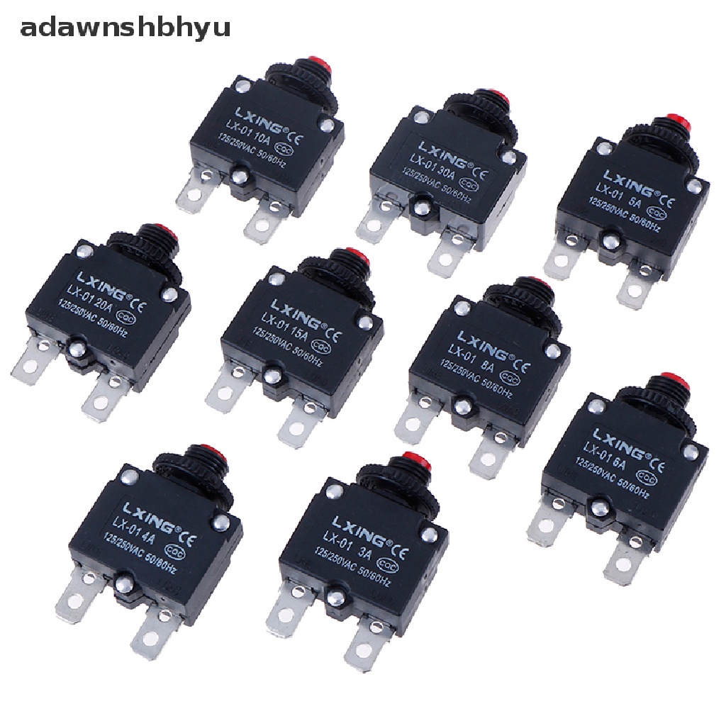 [adawnshbhyu] Pemutus Arus Overload Protector Switch Fuse 3A 4A 5A 6A 8A 10A 15A 20A 30A