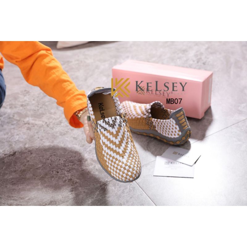 Kelsey Sepatu Rajut /  Sepatu Rajut Slip On  Wanita MB07 Flats Shoes Rajut anyaman