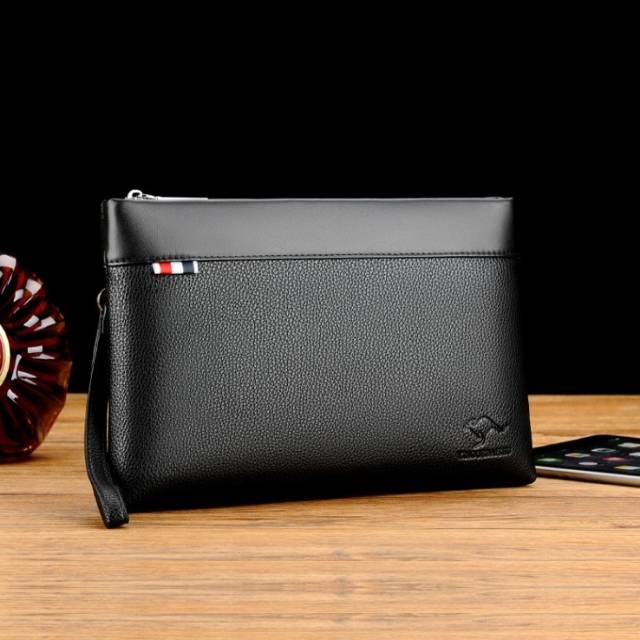 Clutch Cowok / Clutch Import Kangaroo Kingdom / Black Brown