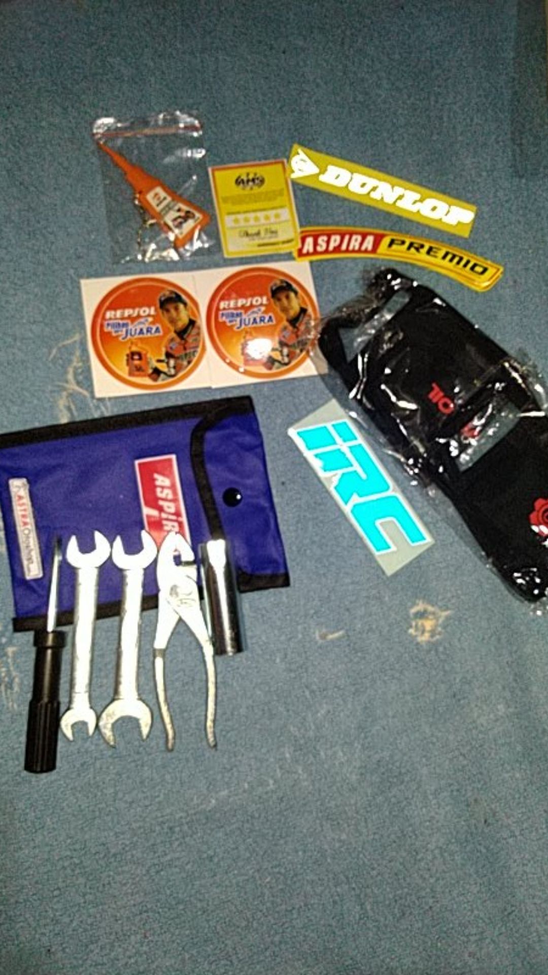 Toolkit Motor / Tool Set Aspira 5pc  Kunci Busi / Tang / Obeng + / - Kunci Pas 10 / 12 Dan 14 / 17