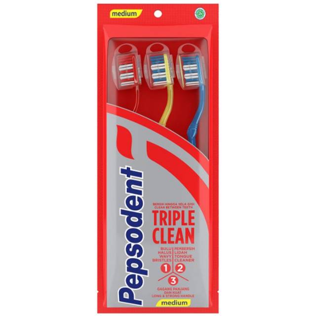 Sikat gigi pepsodent isi 3