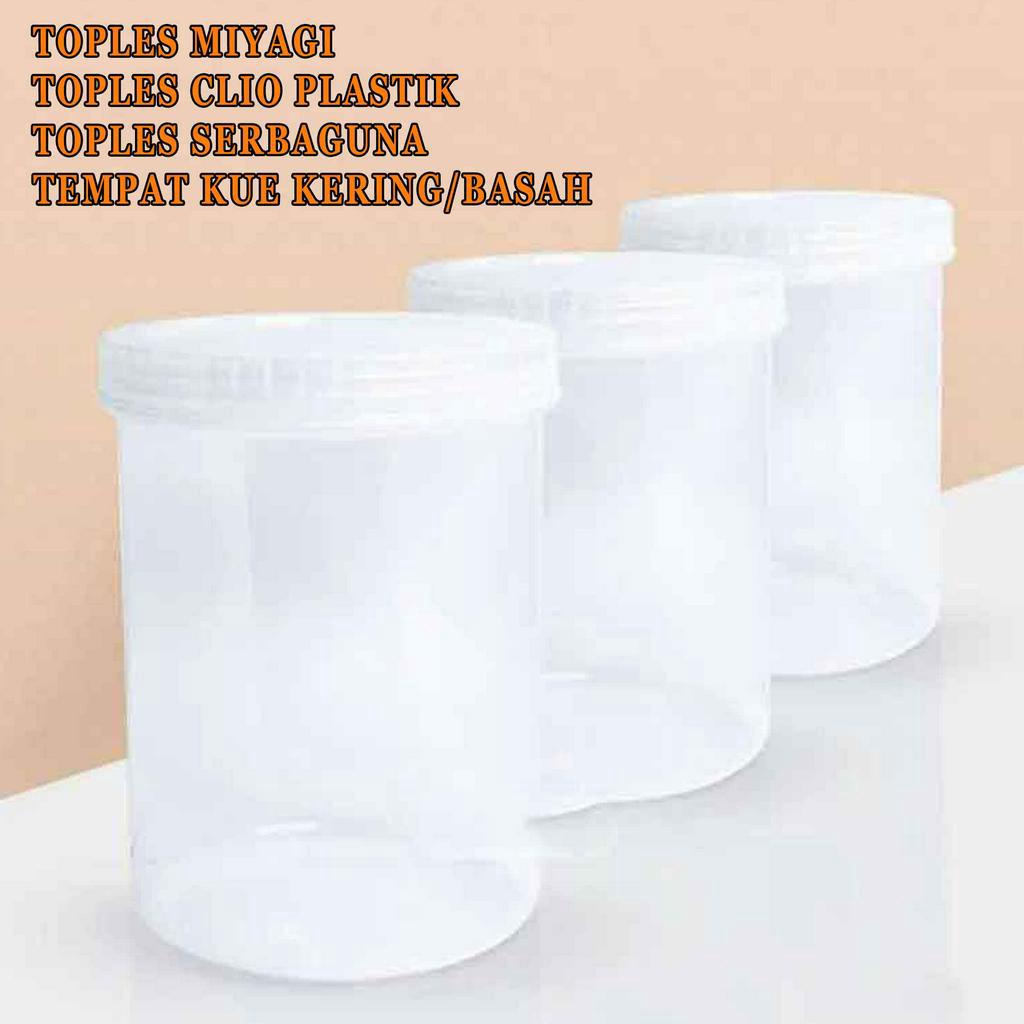 Toples Clio Plastik* Toples Miyagi* Toples Kue Kering&amp;Basah* Tempat