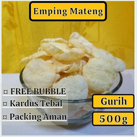 

Emping Matang Gurih dan Pedas Manis /500g