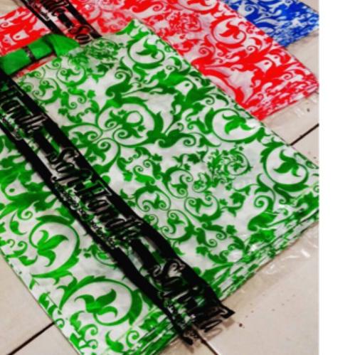 

☄ 50lembar SOFTHANDLE BATIK 35x38CM kantong plastik tenteng belanja baju tas souvenir motif gambar ❃