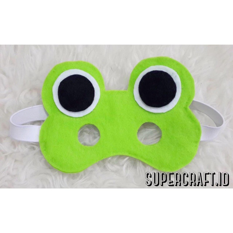 Topeng Kodok Kostum Katak Bando Kodok kero Keroppi the Frog Keropi Hijau
