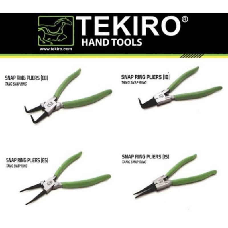 Tekiro tang snap ring 7&quot; set 4pc / tang snapring 7&quot; set 4pc