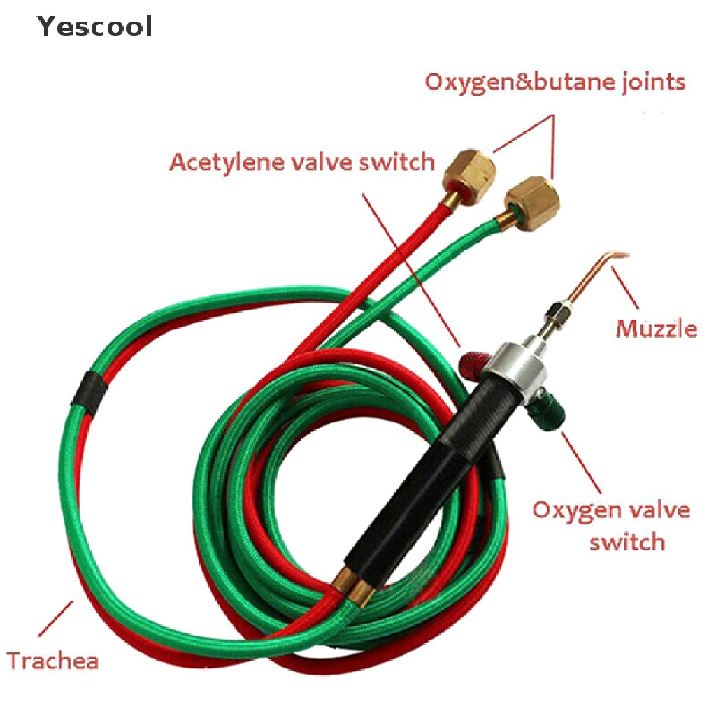 Yescool 1 Set Alat Las Multifungsi Presisi Oksigen Acetylene