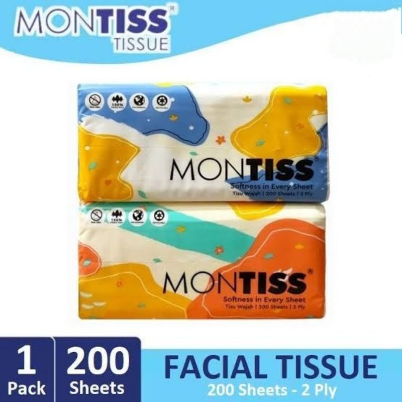 ✨ FSFF ✨ Tisu Montiss / Facial Tissue 200 Sheets