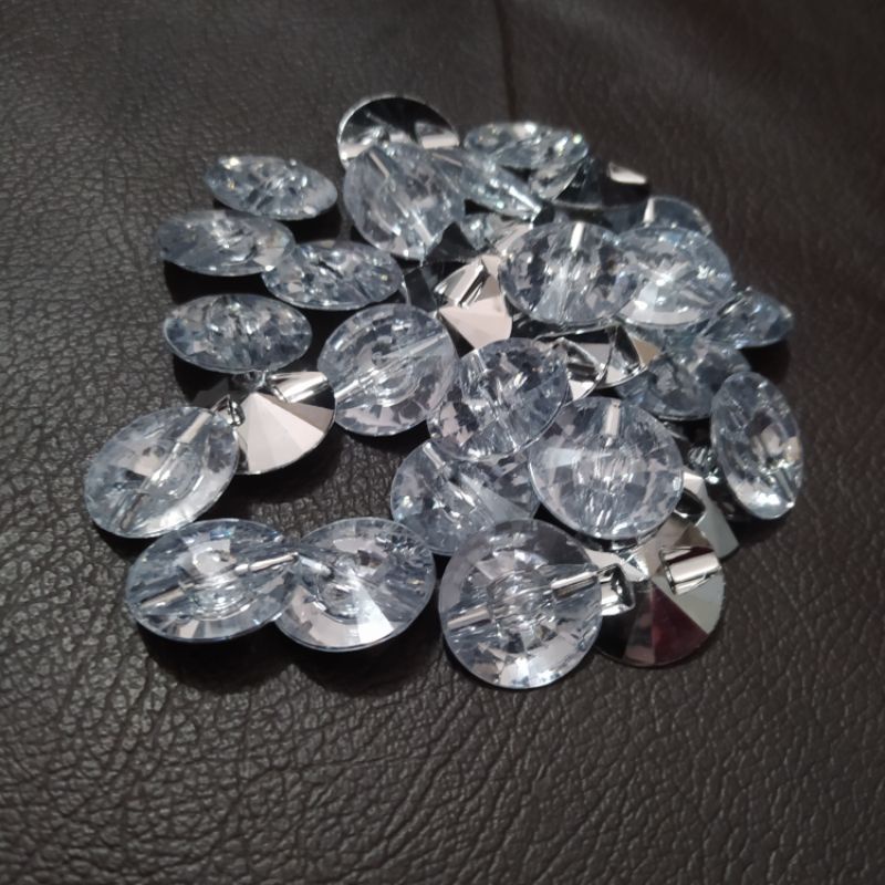 KANCING SOFA KRISTAL AKRILIK 22MM