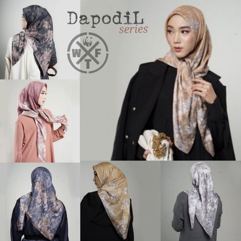 Hijab Voal Segi empat Motif || DapodiL series || kaumenghilangmemberiluka