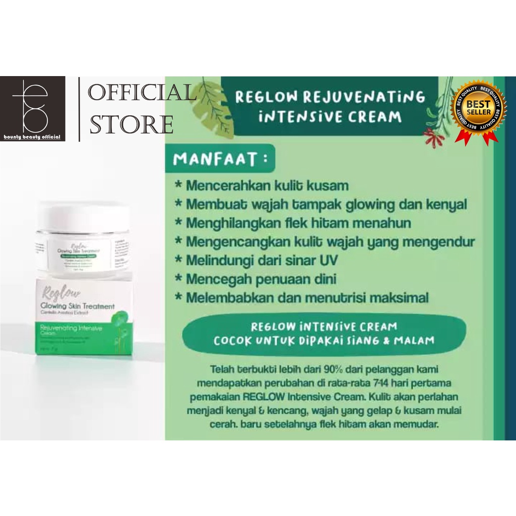REGLOW GLOWING SKIN TREATMENT 1 PAKET ORIGINAL BPOM SKINCARE | REGLOW FACE WASH | REGLOW 2 IN 1 TONER MICELLAR WATER | REGLOW CREAM-2