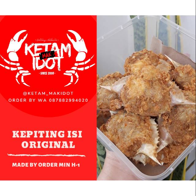 

Ketam Isi Mak Idot Original (isi 10pcs/box) + sambal cocolan