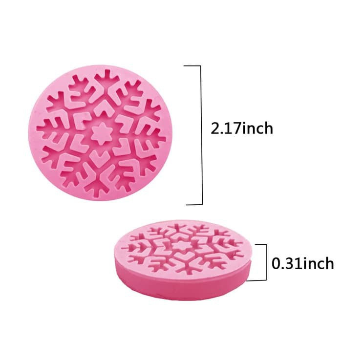 3D Silicon Mold Fondant Cake Decoration - Single Snowflake