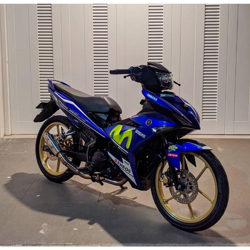 Striping Lis Sticker Standar Ori Yamaha MX-KING MOVISTAR Biru 2015 Striping Mx King Movistar Sticker