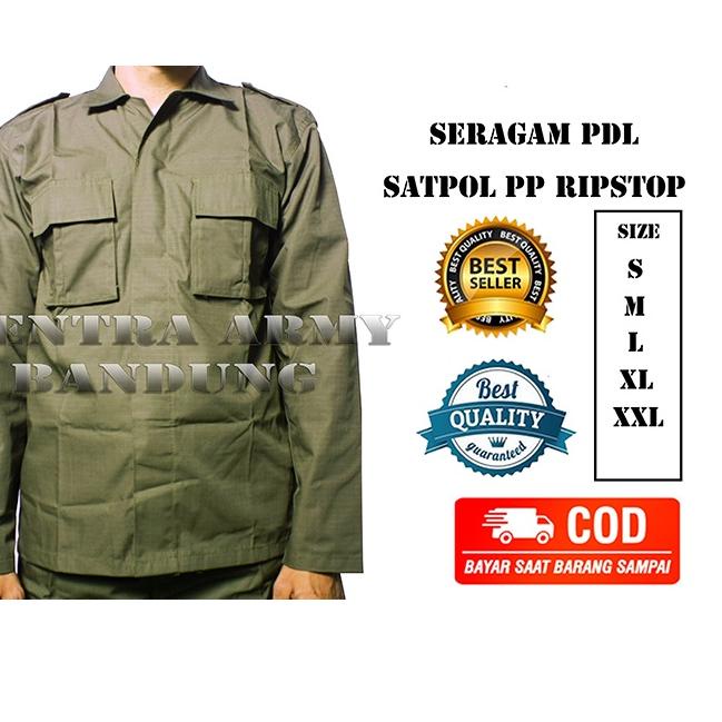 [KODE PRODUK VTHH97883] Seragam PDL SAT POL PP Bahan Ripstop