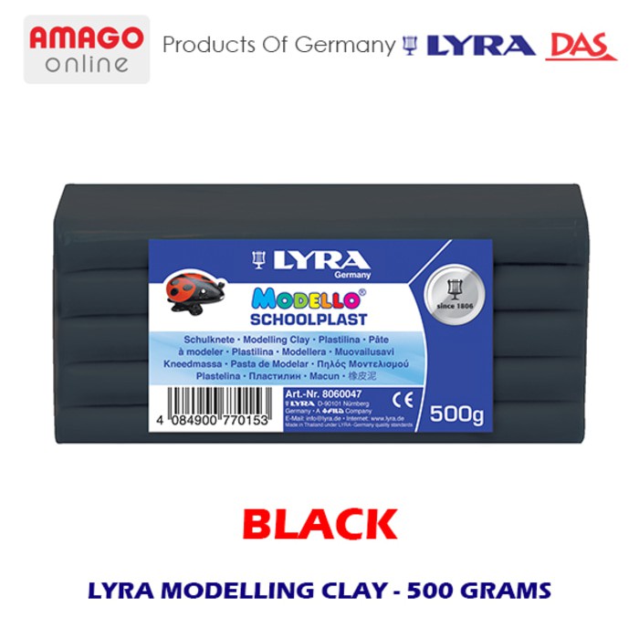 LYRA MODELLING CLAY - BLACK - 500 GRAM - 8060099