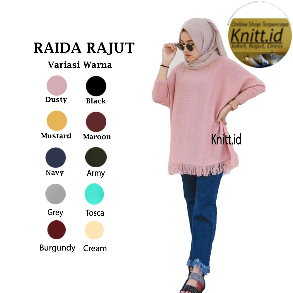 Raida rajut / rajutan cewe / rajutan murah / rajut ce / rajut premium / rajutan