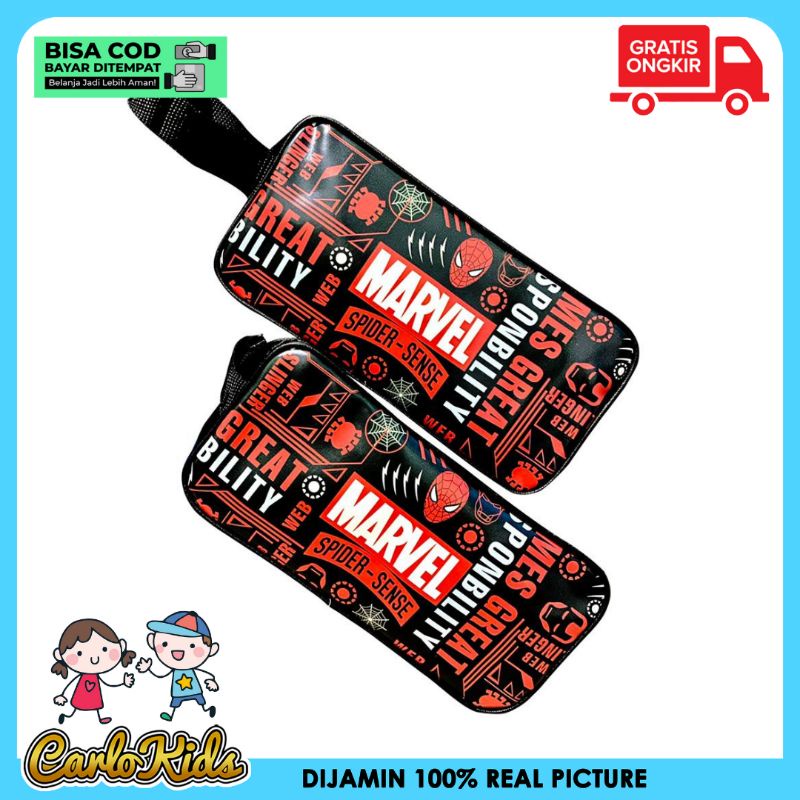 

CarloKids Kotak Pensil Karakter Resleting Motif Mar BLACK Bagus Murah Berkualitas