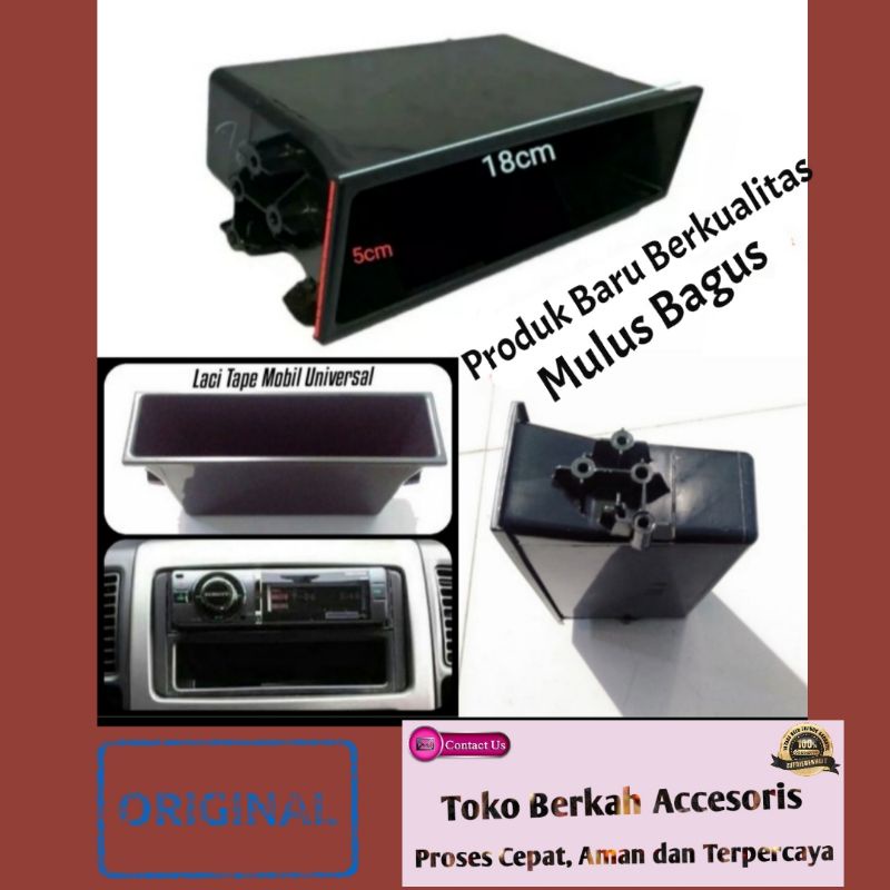ORIGINAL Laci Tape Mobil Universal / Barang Mulus Bagus Kualitas OKE Laci Mobil Murah/ Laci Koin / L