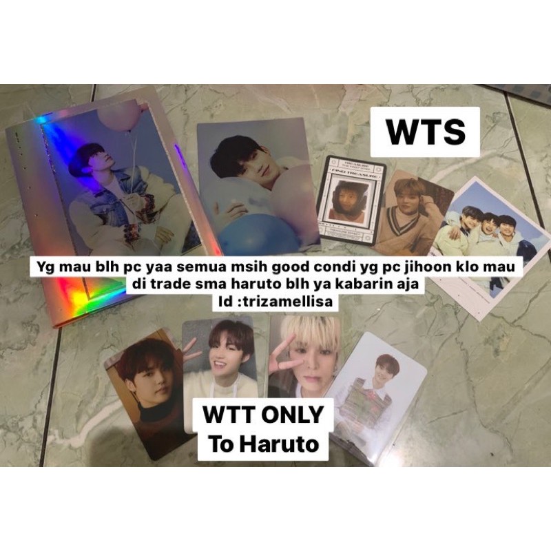BACA DESKRIPSI File Folder Yedam, Postcard Hyunsuk, Pc Jihoon FA Album Treasure Orange Ver