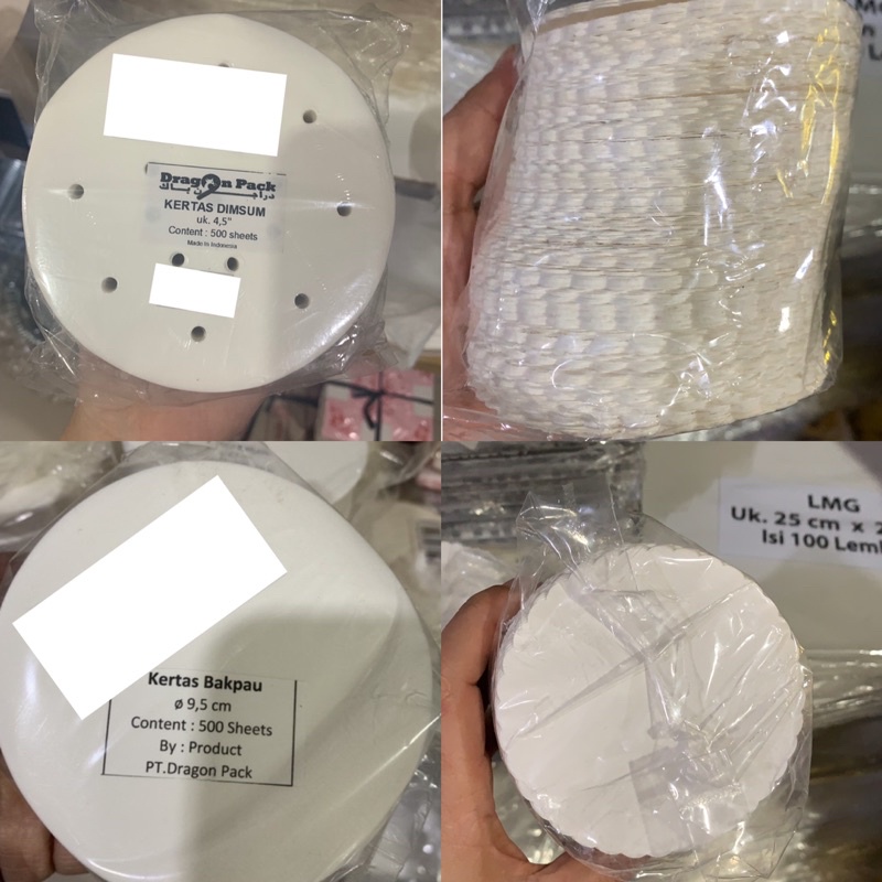 Dragon Pack Kertas Alas Klakat Bakpao DimSum Dim Sum Pao Tatakan Bakpau Bapao Bulat dan Tatakan Gela