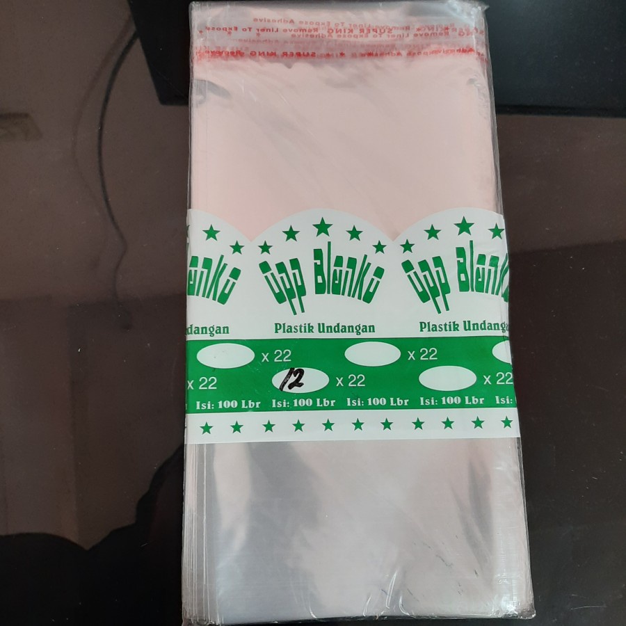 Jual Plastik Undangan Opp Ukuran ( 12 X 22 Cm ) | Shopee Indonesia