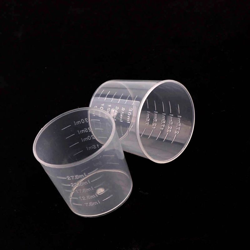 SIY  100Pcs 30ML Epoxy Resin Plastic Measuring Cups Kit Resin Mold Jewelry Making