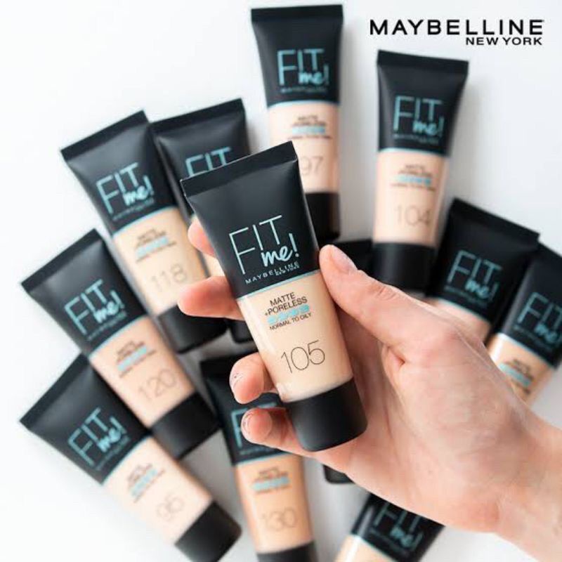 [PER PC] FOUNDATION TUBE MAYBELLINE FIT ME MATTE PORELESS FOUNDATION NORMAL TO OILY SKIN