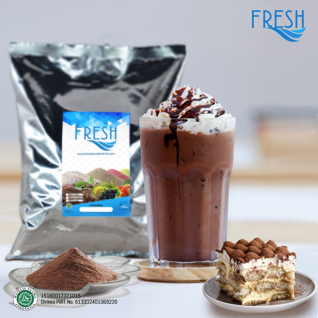 

BUBUK MINUMAN COKELAT RASA CHOCO TIRAMIZU FRESH POWDER DRINK 1 KG
