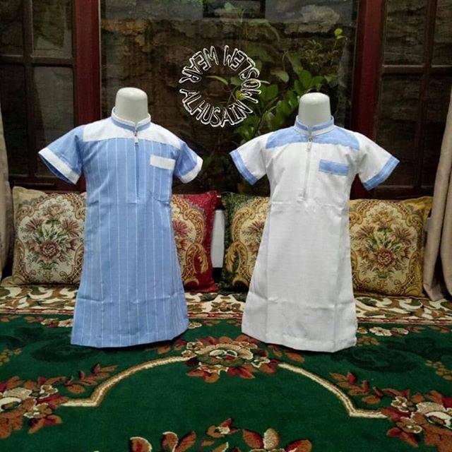 Gamis dubai kombinasi, gamis salur