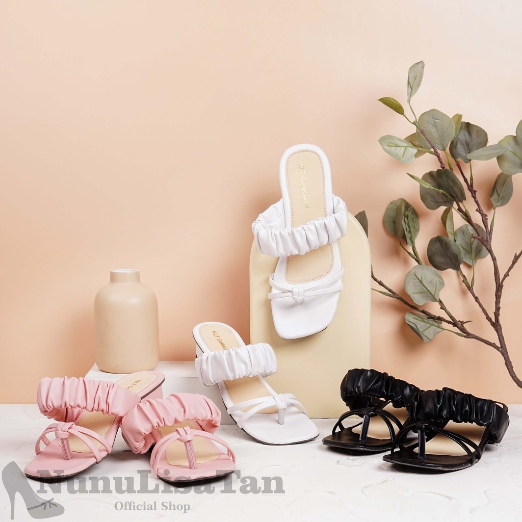 NunuLisaTan - COD Gratis Ongkir High Heels Korea Hits 3cm ANASTASIA