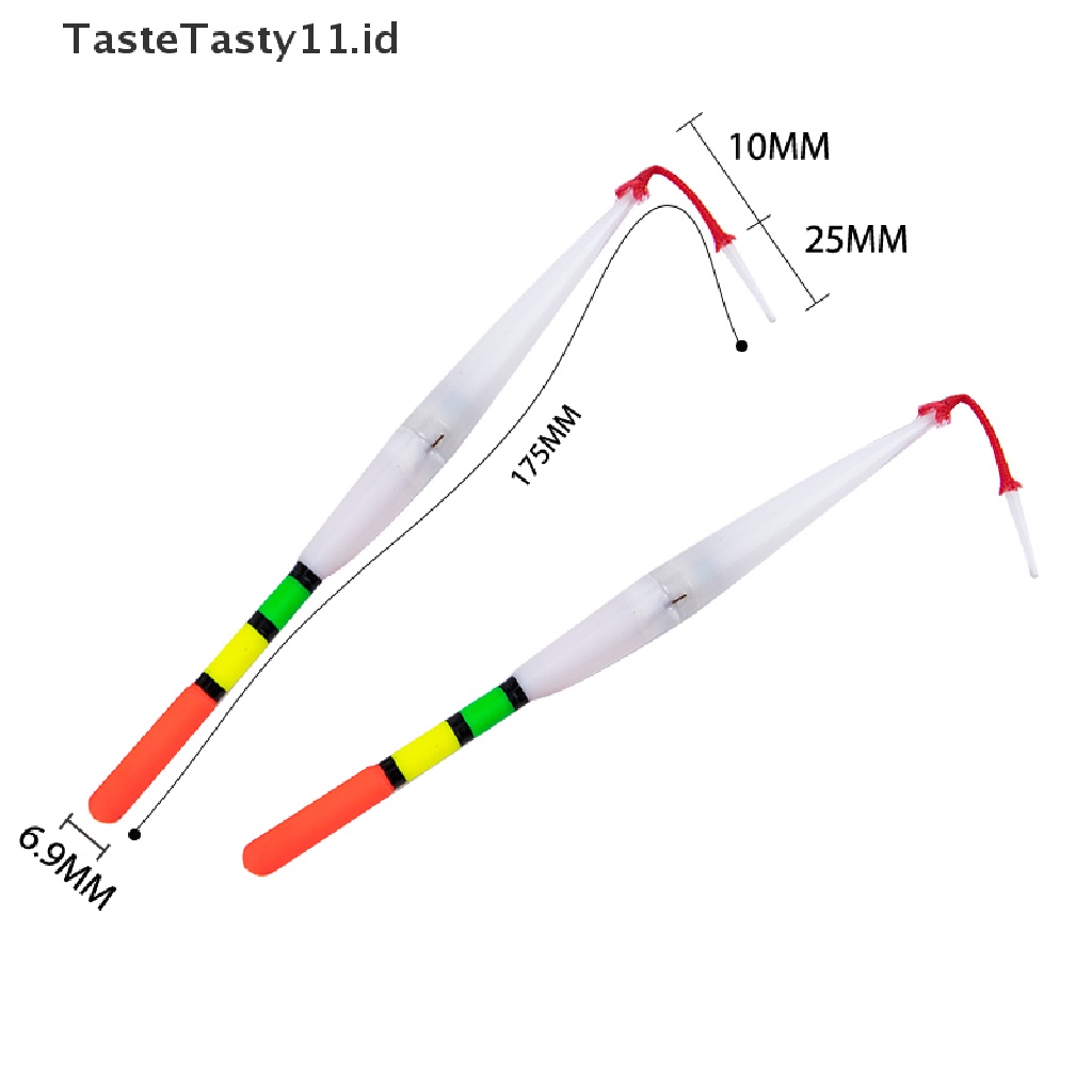 Tastetasty 2pcs Pelampung Pancing Elektrik Dengan Lampu LED