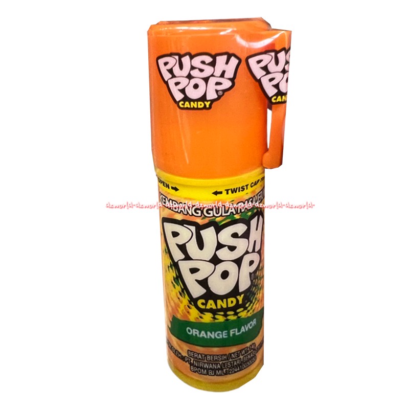 Push Pop Candy Kembang Gula Model Lipstik 14gr Pushpop Candi Lychee Lush Berryblast Orange Strawberry Flavour Permen Lipstik Rasa Buah Pus Up