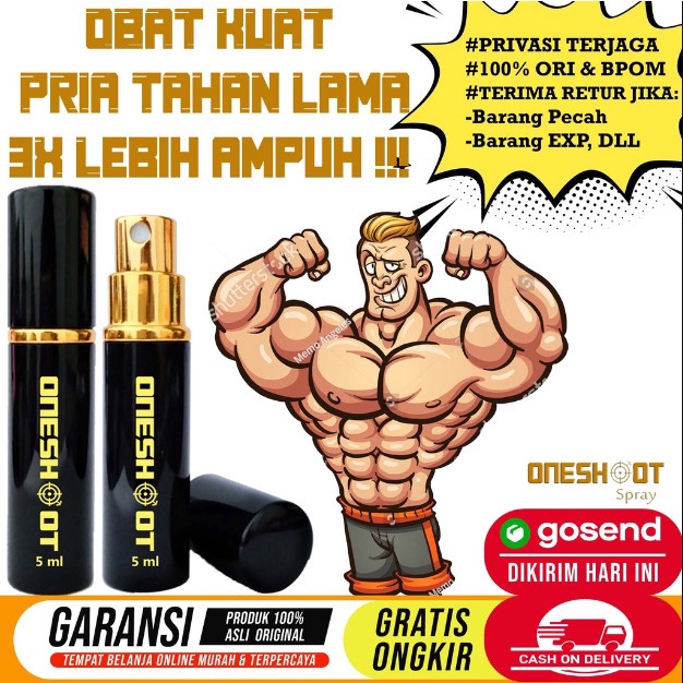 Kuat Seperti Superman Obat Kuat Pria Tahan Lama Oneshoot Spray - Obat Kuat Pria Original - Obat Kuat