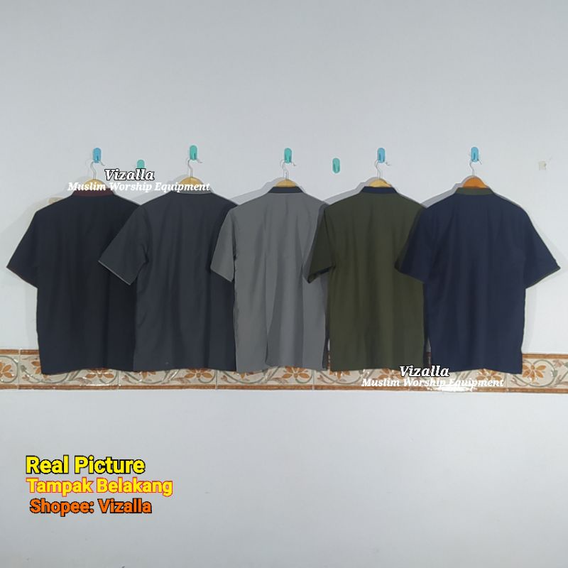 Baju Koko Lengan Pendek Katun/ Baju Koko Dewasa/ Baju Koko Murah/ BK-02