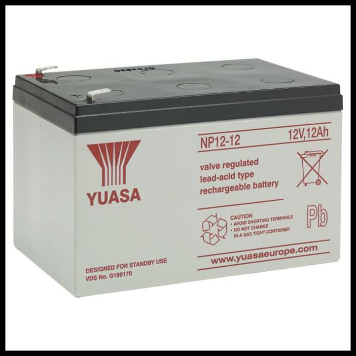 Buruan Serbu Aki Kering Yuasa Np12-12 Baterai Yuasa 12V 12Ah Yuasa Vrla 12 V 12 Ah