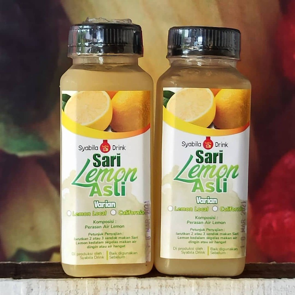 

Asli 100 % Sari Lemon Murni, Perasan Air Lemon Tanpa Campuran