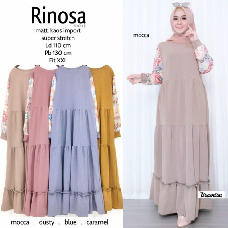 READY RESTOCK Rinosa Maxy Dress