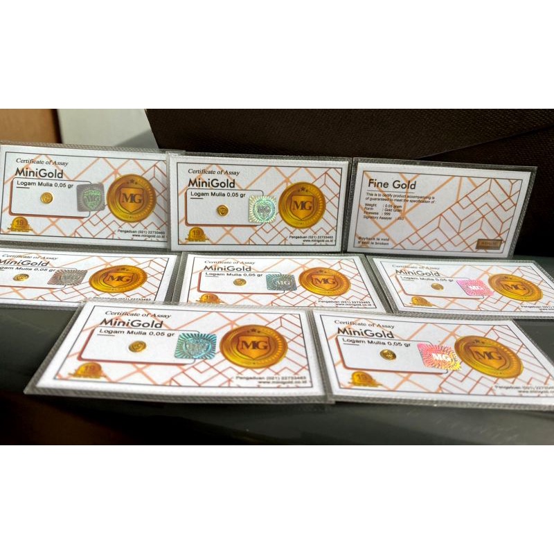 Mini Gold 0,05gr emas 24karat asli